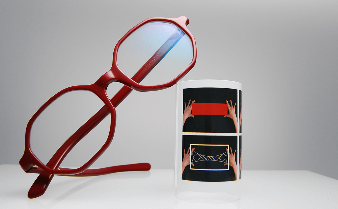 "a" _ vintage red